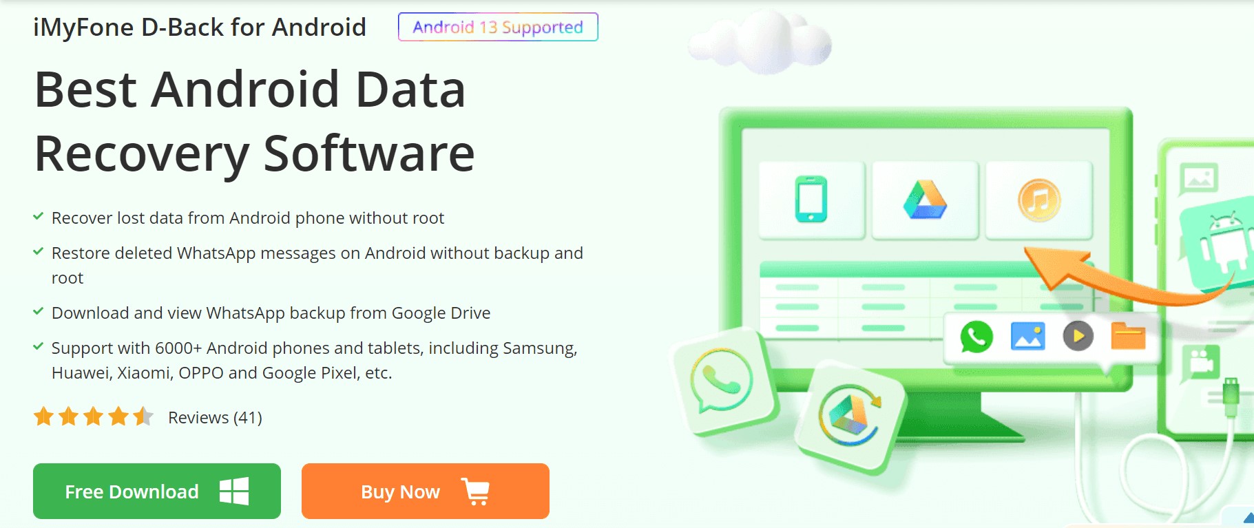 iMyFone D-Back Android-Datenwiederherstellung