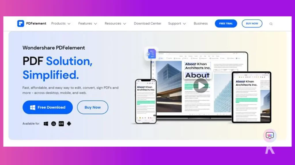 Wondershare PDFelement pdf 編輯主頁