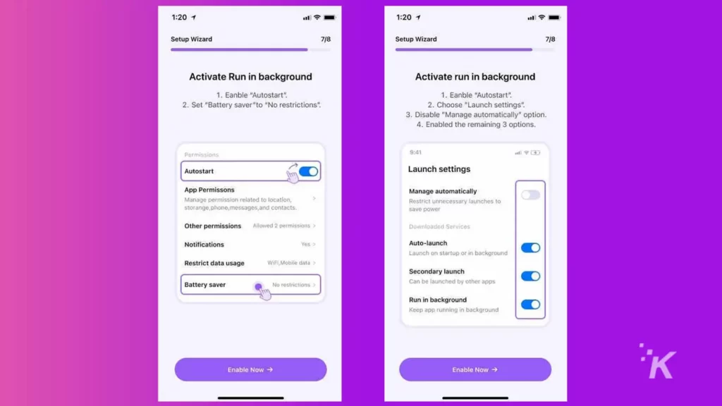Wondershare FamiSafe ativado em segundo plano