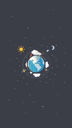Ziemia, satelity i księżyc