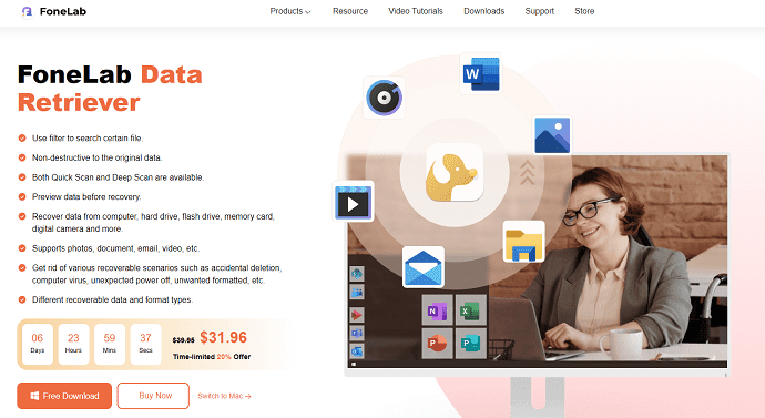 FoneLab-Data-Retriever-Homepage