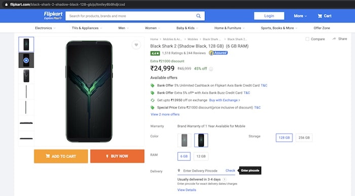 black shark 2 offer