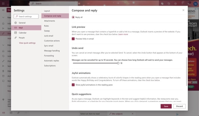 10 Useful Microsoft Outlook Tips and Tricks You Should Know - Undo send email
