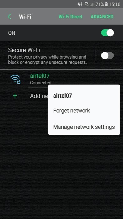 Change DNS server Android