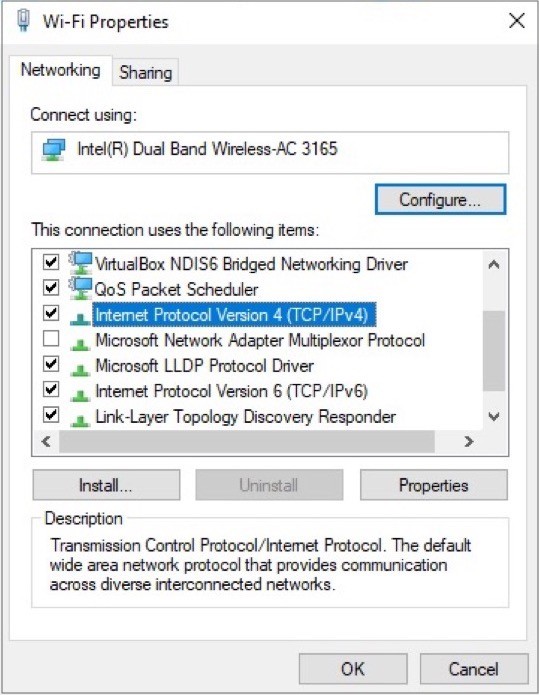 Change DNS server Windows