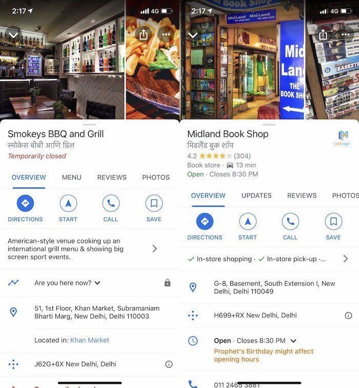 Stepping outside in Covid Times? Look at Google Maps before you leave! - google maps covid open