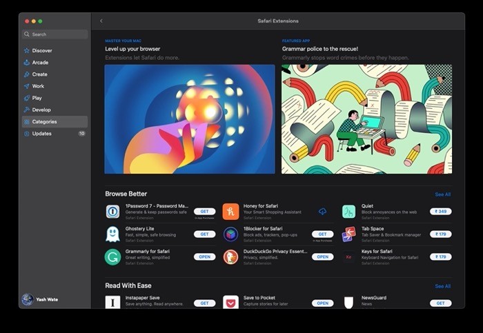 Safari Extensions (Mac App Store)
