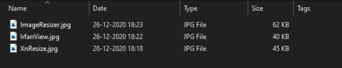 Image size (and quality) comparison