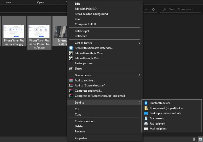 Bulk resizing images (Mail Recipient)