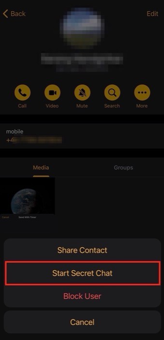 Telegram Secret chat