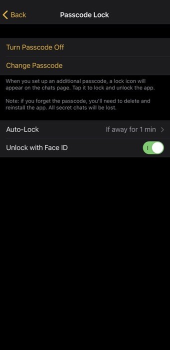 Lock chats