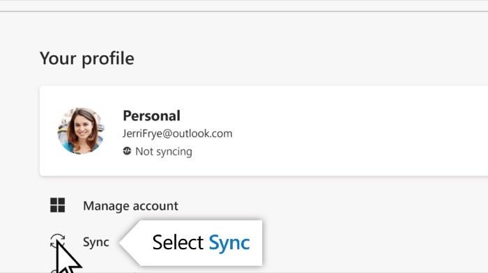 Microsoft Edge瀏覽器同步數據電腦手機1 Sync Microsoft Edge data between computer and phone