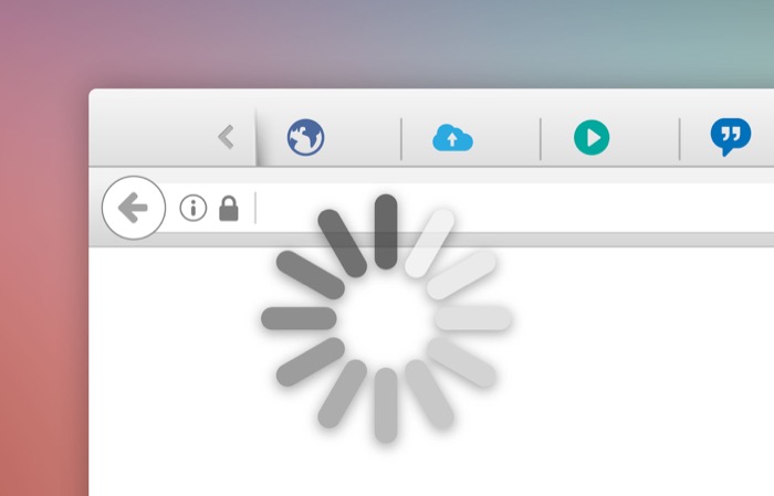 Browser web lento Slow web browser