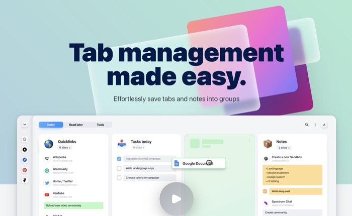 tabEstendi la gestione delle schede tabExtend tab management extension