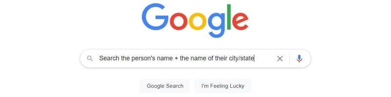 Quick Ways to do a Person's Background Check Before Dating - google graphic