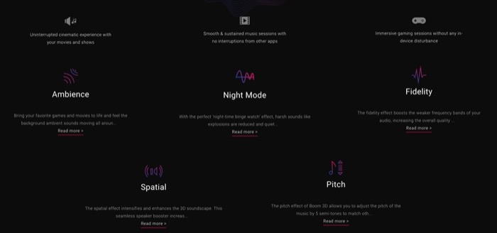 Boom 3D features