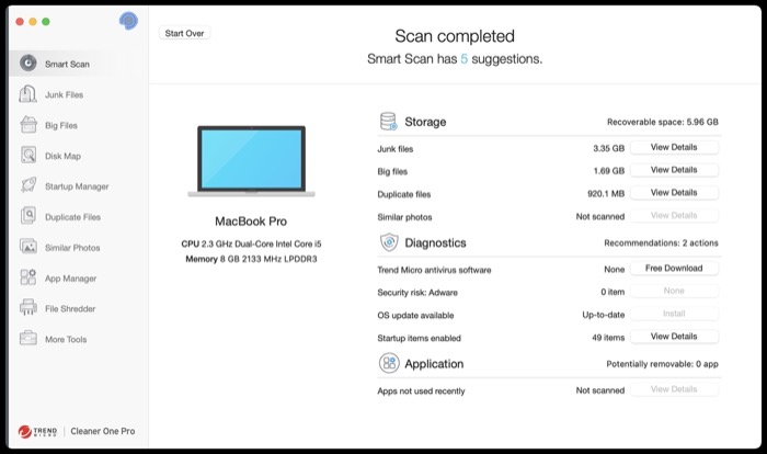 analyze smart scan results