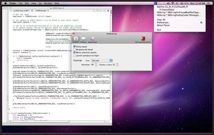 مدير الحافظة Flycut Mac Flycut Mac clipboard manager