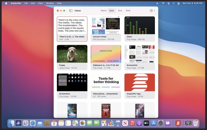 Anybuffer Mac مدير الحافظة Anybuffer Mac clipboard manager