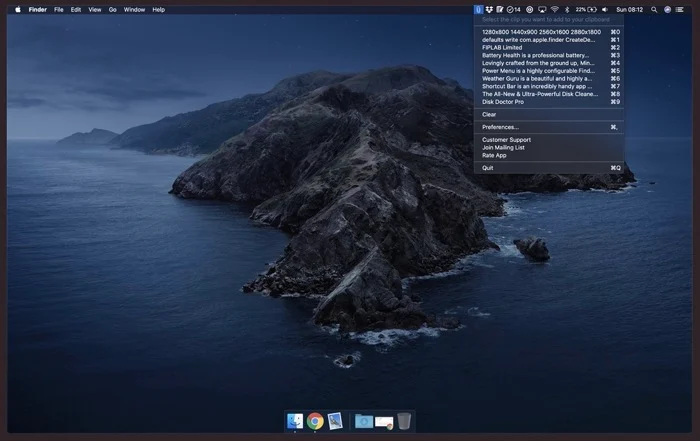 CopyClip Mac مدير الحافظة CopyClip Mac clipboard manager