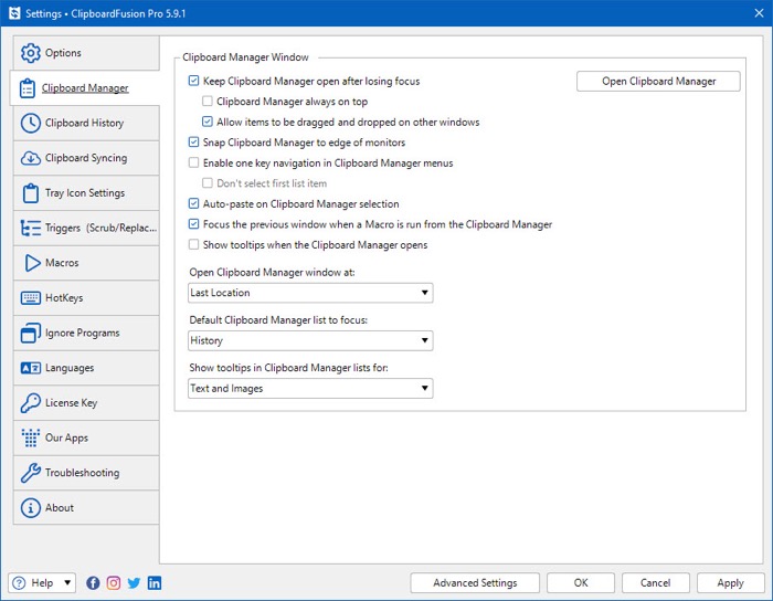 Windows 剪貼板管理器剪貼板融合 clipboardfusion Windows clipboard manager