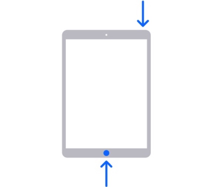 古い iPad でスクリーンショットを撮る taking screenshot on iPads with Home button
