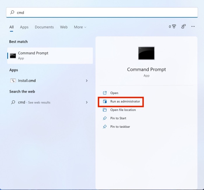 Windows 11 command prompt