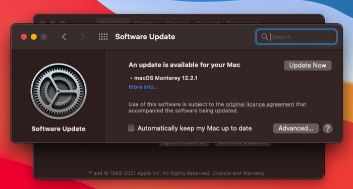 update Mac to the latest macOS version
