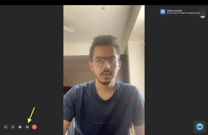 Facetime screen share on Mac