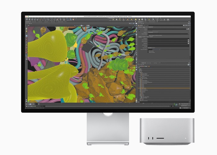 Apple M1 Ultra Mac Studio Écran Studio Houdini 220308 Apple Mac Studio