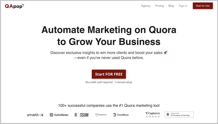 أداة تسويق QApop Quora QApop Quora marketing tool
