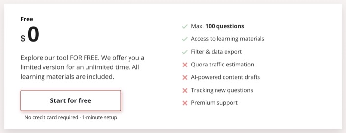 خطة QApop المجانية QApop free plan