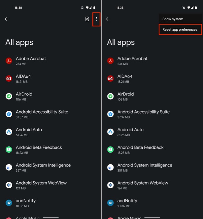 resetting app preferences