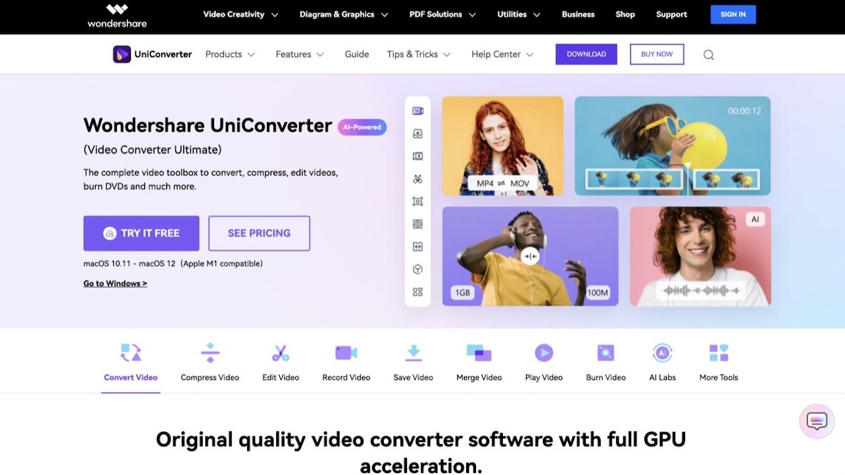 Wondershare Uniconverter 1 wondershare uniconverter