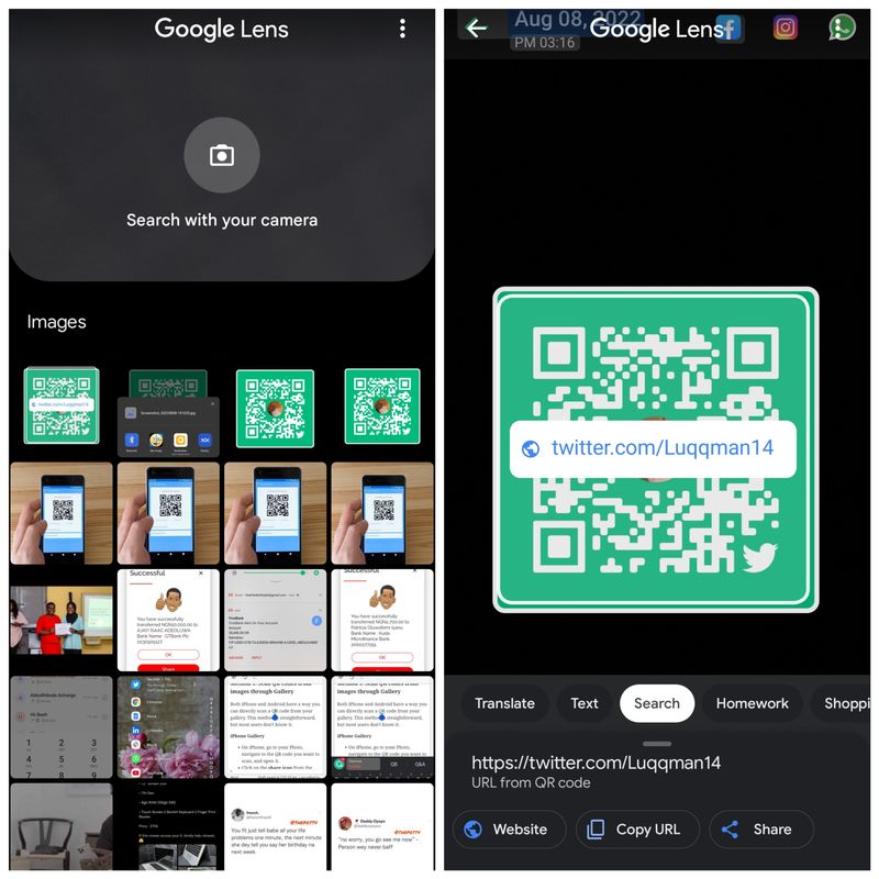 Scan QR code from picture 
