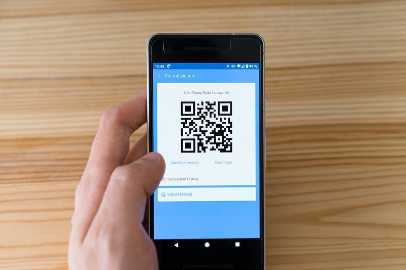QR-Code vom Bild scannen Scan QR code from image
