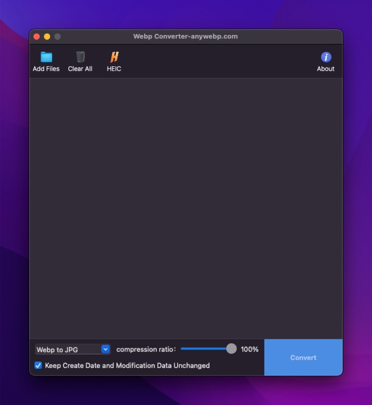 adding webp images to webp converter