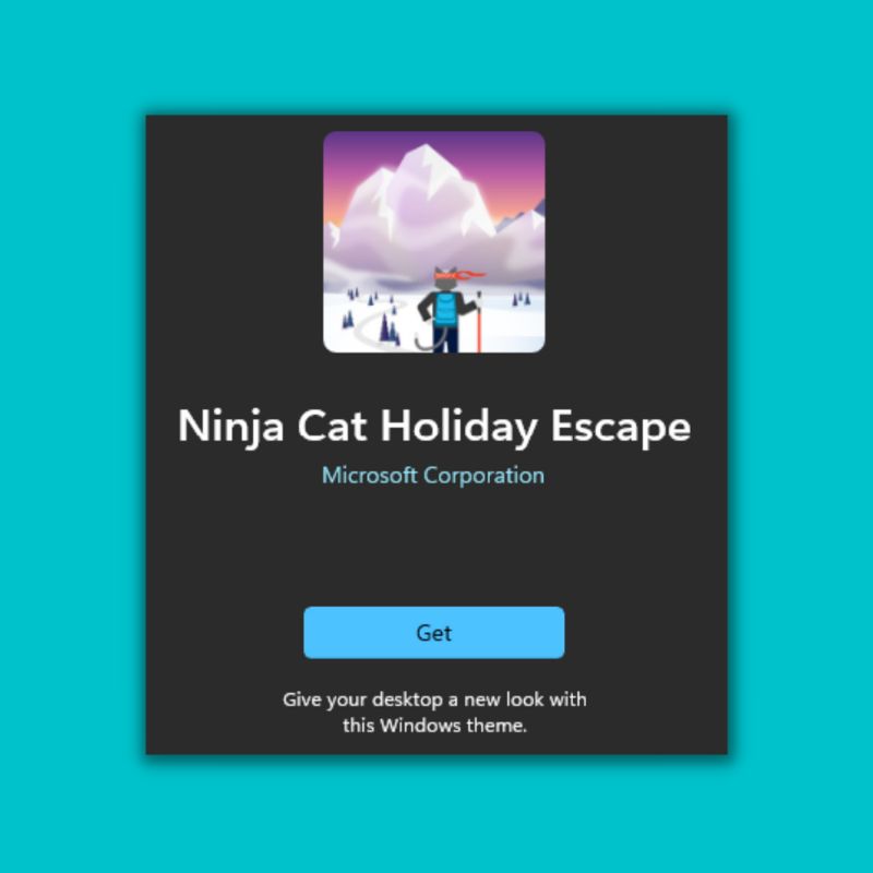 忍者 Ninja Cat Holiday Theme Pack