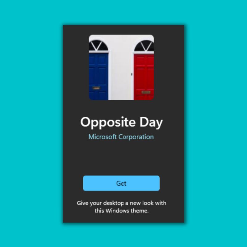 反対 Opposite Day Theme Pack