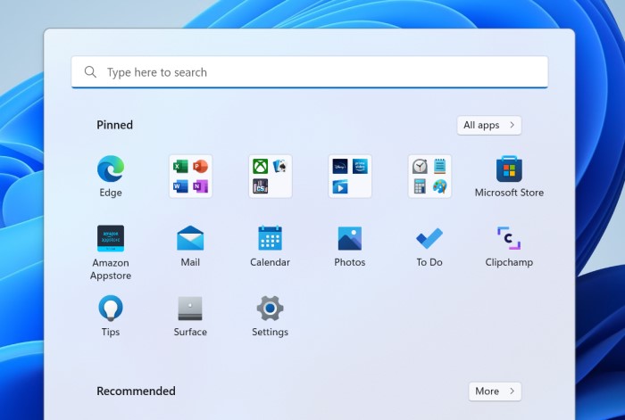 app folders in start menu windows 11 22h2
