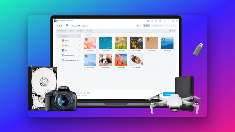 Wondershare Recoverit logiciel de récupération de données wondershare recoverit lost data recovery software