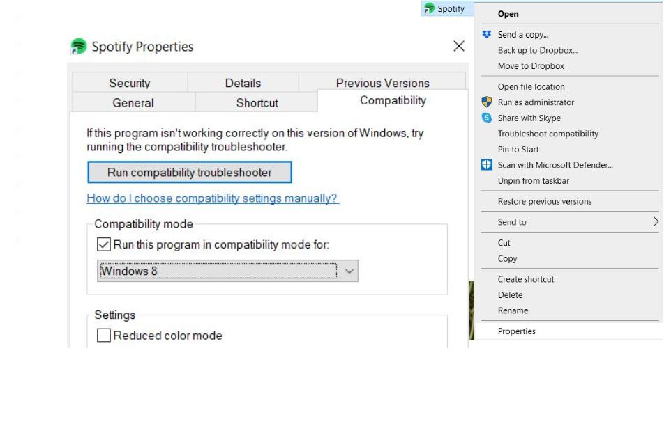 run in compatibility mode