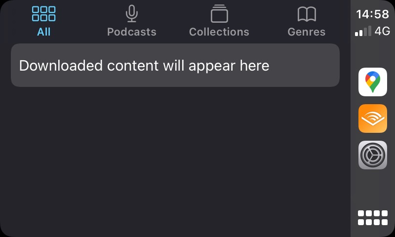 audible iphone carplay app