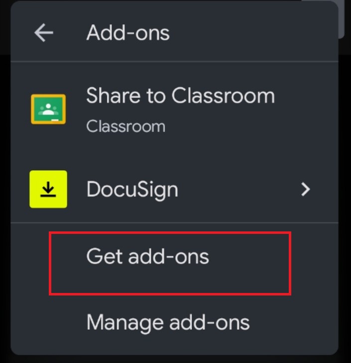 Get Add-Ons