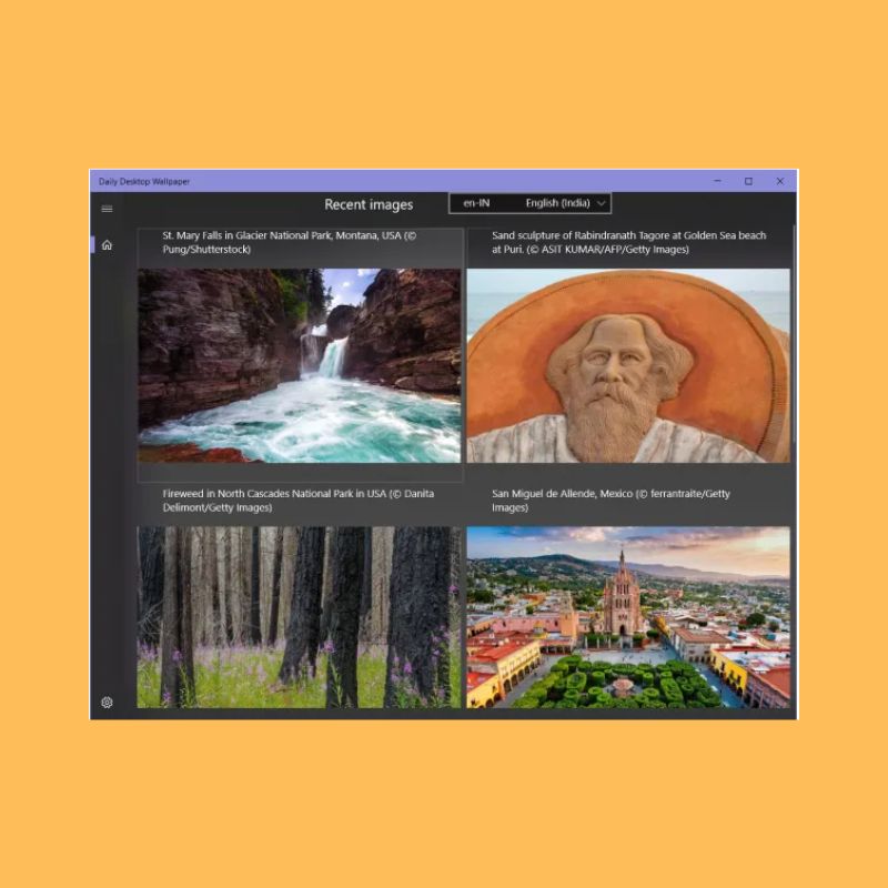 Daily Desktop Walpaper Application