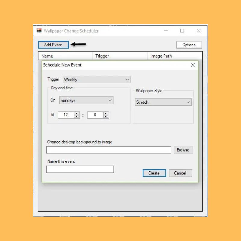 Wallpaper Change Scheduler Application