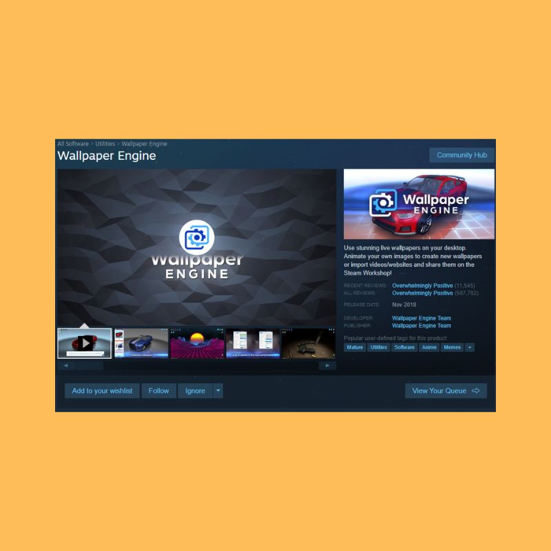 Wallpaper Engine on Steam