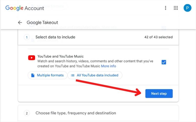 Select your data and hit next step