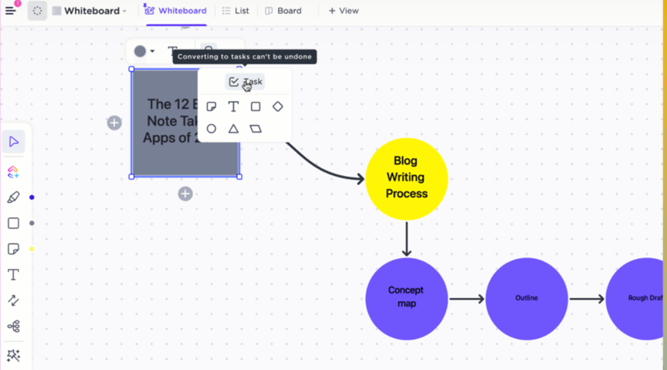 Clickup-Whiteboard-Aufgabe