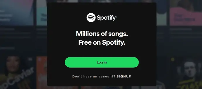 Accedi a Spotify